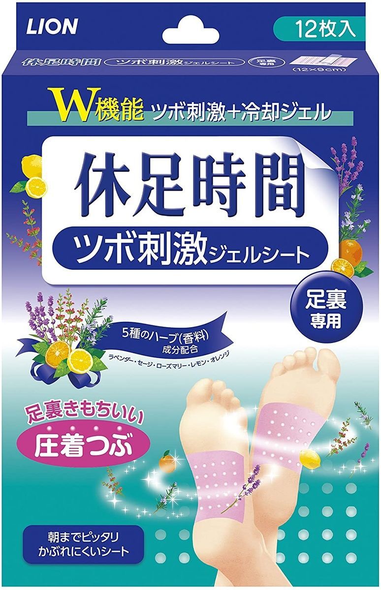 Lion Розслаблюючі детокс пластирі для ніг Target Stimulus Gel Sheets (4 шт) - JapanTrading