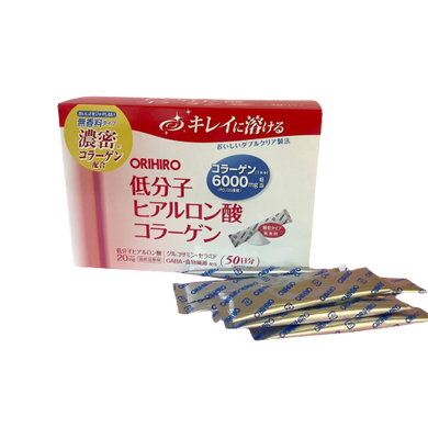 ORIHIRO Колаген з клітковиною та гіалуроновою кислотою 6000 мг. (50 шт) 804146 JapanTrading