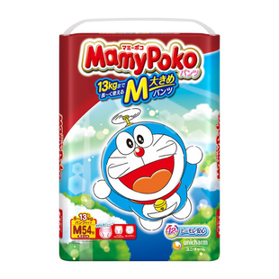 Mamypoko Подгузники-трусики детские Unicharm Pants M 6-13 кг (54 шт) 232789 JapanTrading