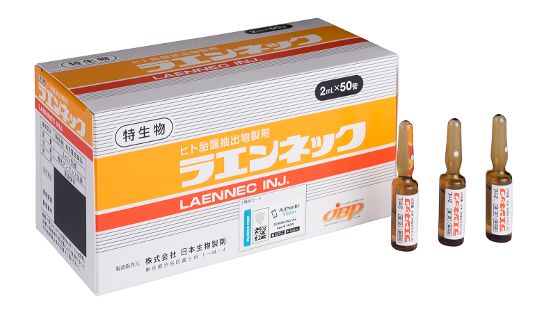 Japan Bio Products Инъекционная плацента для восстановления функций печени Laennec - JapanTrading