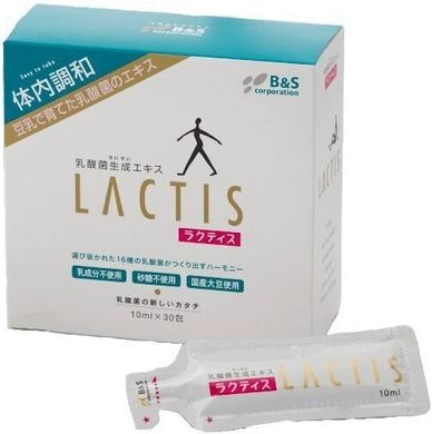 B&S Lactis Лактіс пробіотик - Екстракт молочнокислих бактерій 30 саше по 10 мл 690019 JapanTrading
