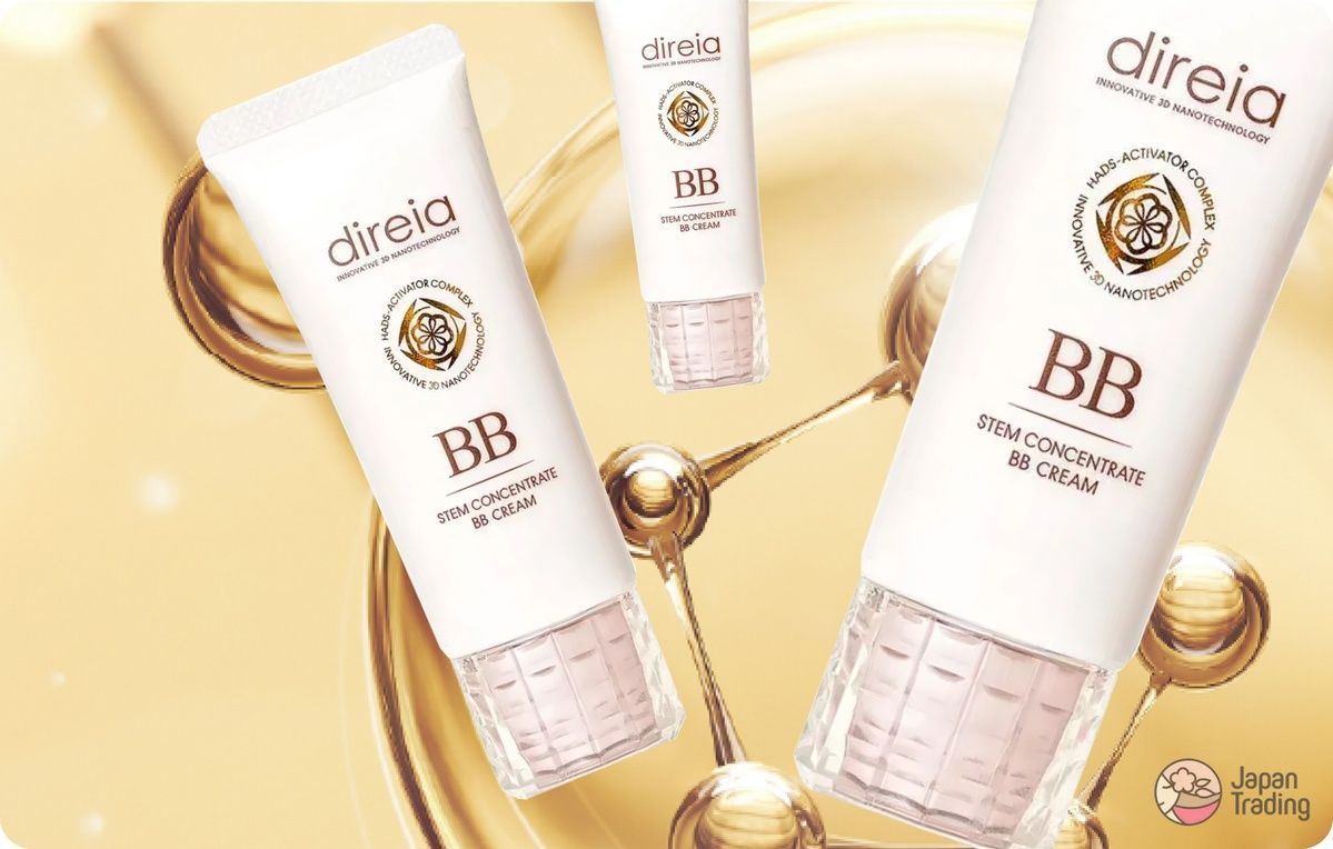 Direia BB-крем зі стовбуровими клітинами та із захистом від сонця SPF 50+/PA+++ Stem Concentrate BB Cream Pro Base (40 г) - JapanTrading