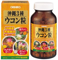 Orihiro Комплекс из 3 видов куркумы для здоровья печени Ukon 420 шт на 30 дней