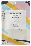 Kiso Омолоджуюча тканинна маска з екстрактом плаценти Placenta Face Mask (1 шт) 290461 фото JapanTrading