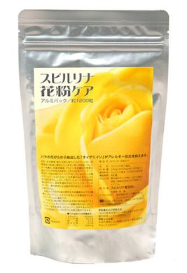 ALGAE Японська спіруліна з поліфенолами троянди при сезонній алергії Spirulina Rose Pollen Care 1200шт на 30 днів 000070 JapanTrading