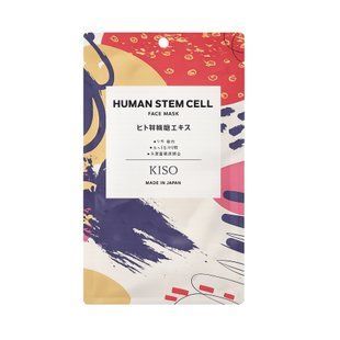 Kiso Омолоджуюча тканинна маска з стовбуровими клітинами Human Stem Cell Face Mask (1 шт) - JapanTrading