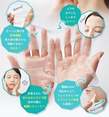 Kiso Омолаживающая тканевая маска со стволовыми клетками Human Stem Cell Face Mask (1 шт) 290539 JapanTrading