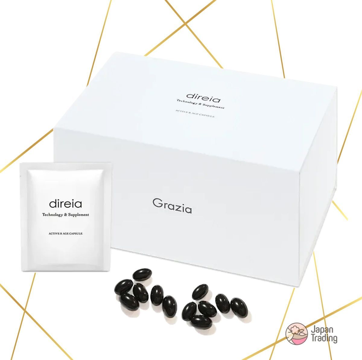 Direia Комплекс проти зморшок та загального старіння Active R Age Capsule 60 шт на 30 днів 749045 фото JapanTrading Direia Комплекс проти зморшок та загального старіння Active R Age Capsule 60 шт на 30 днів - JapanTrading