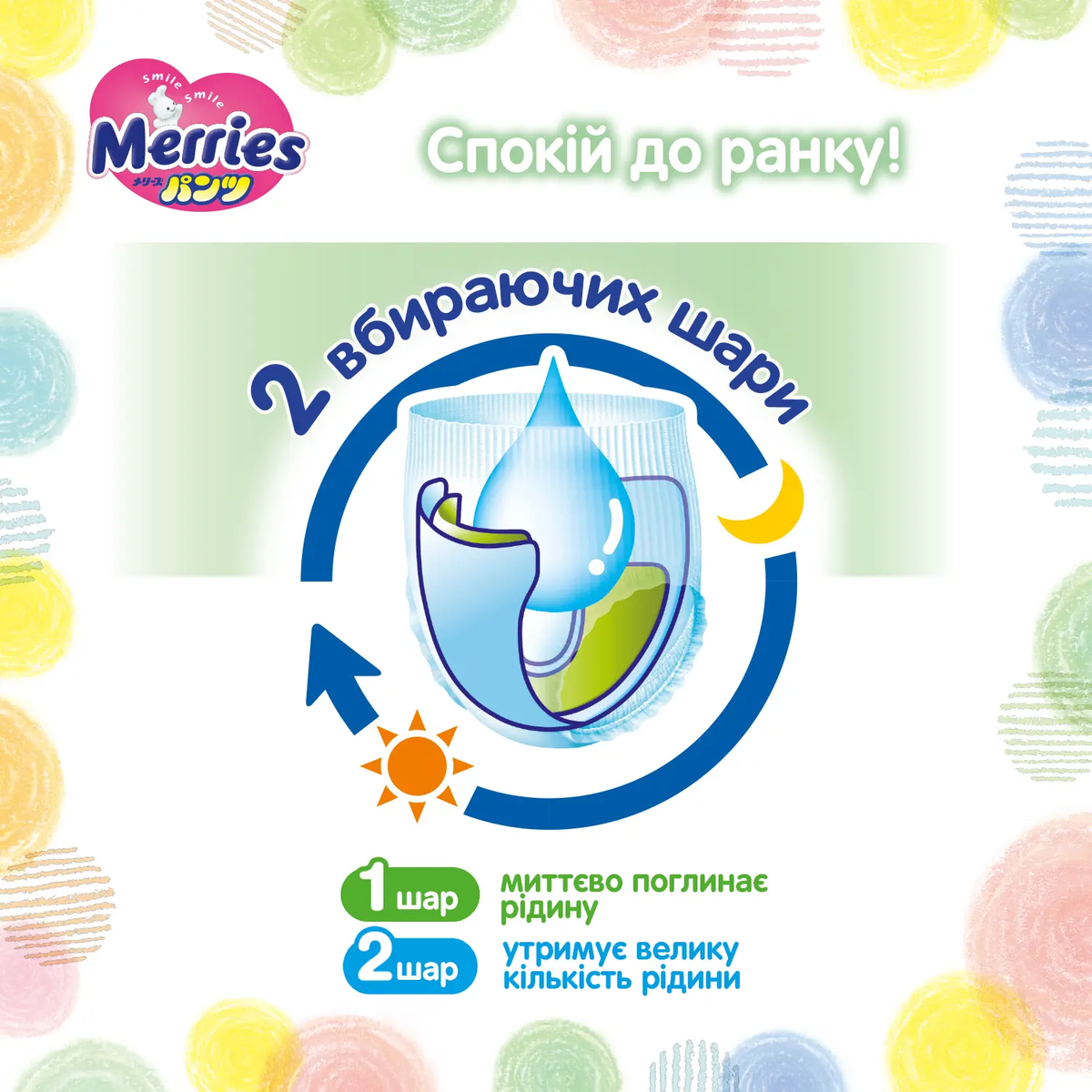 Merries Подгузники-трусики детские KAO  - JapanTrading