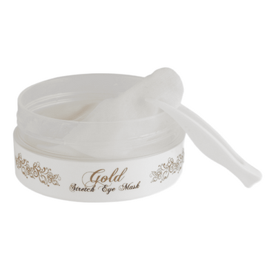 HITOKI Розгладжуючі патчі для очей з золотом Gold Stretch Eye Mask (60 шт/30 пар) - JapanTrading