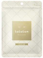 LuLuLun Омолаживающая тканевая маска для тусклой кожи Precious Clear (7 шт) 068894 JapanTrading