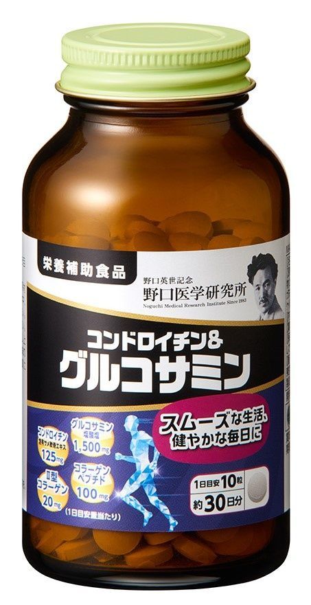Meiji Хондроїтин та глюкозамін (оновлена упаковка) Noguchi 300 шт на 30 днів - JapanTrading