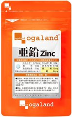 Ogaland Мінеральний комплекс із цинком Zink 30 шт на 30 днів S00010 JapanTrading