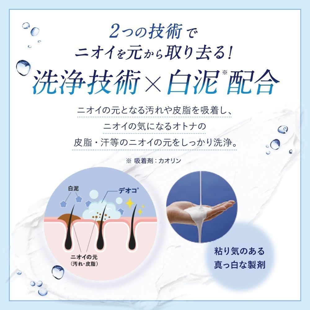 Deoco Омолоджуючий шампунь для зміцнення та зростання волосся Rohto Scalp Care Shampoo - JapanTrading