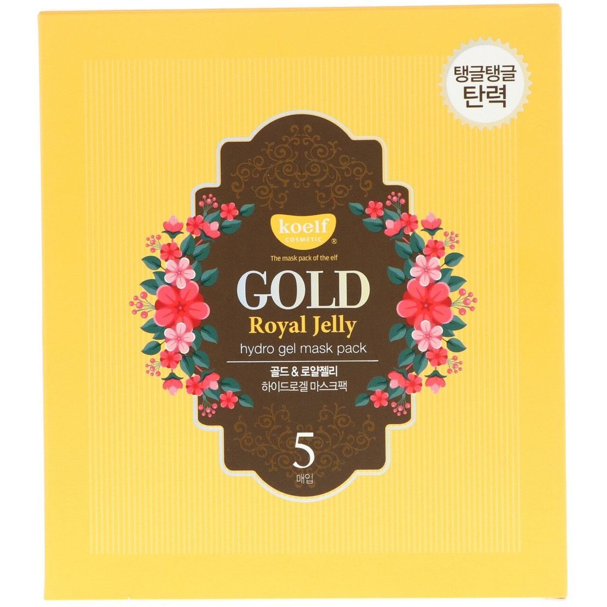 KOELF Гидрогелевая маска для лица с золотом Gold & Royal Jelly Mask - JapanTrading